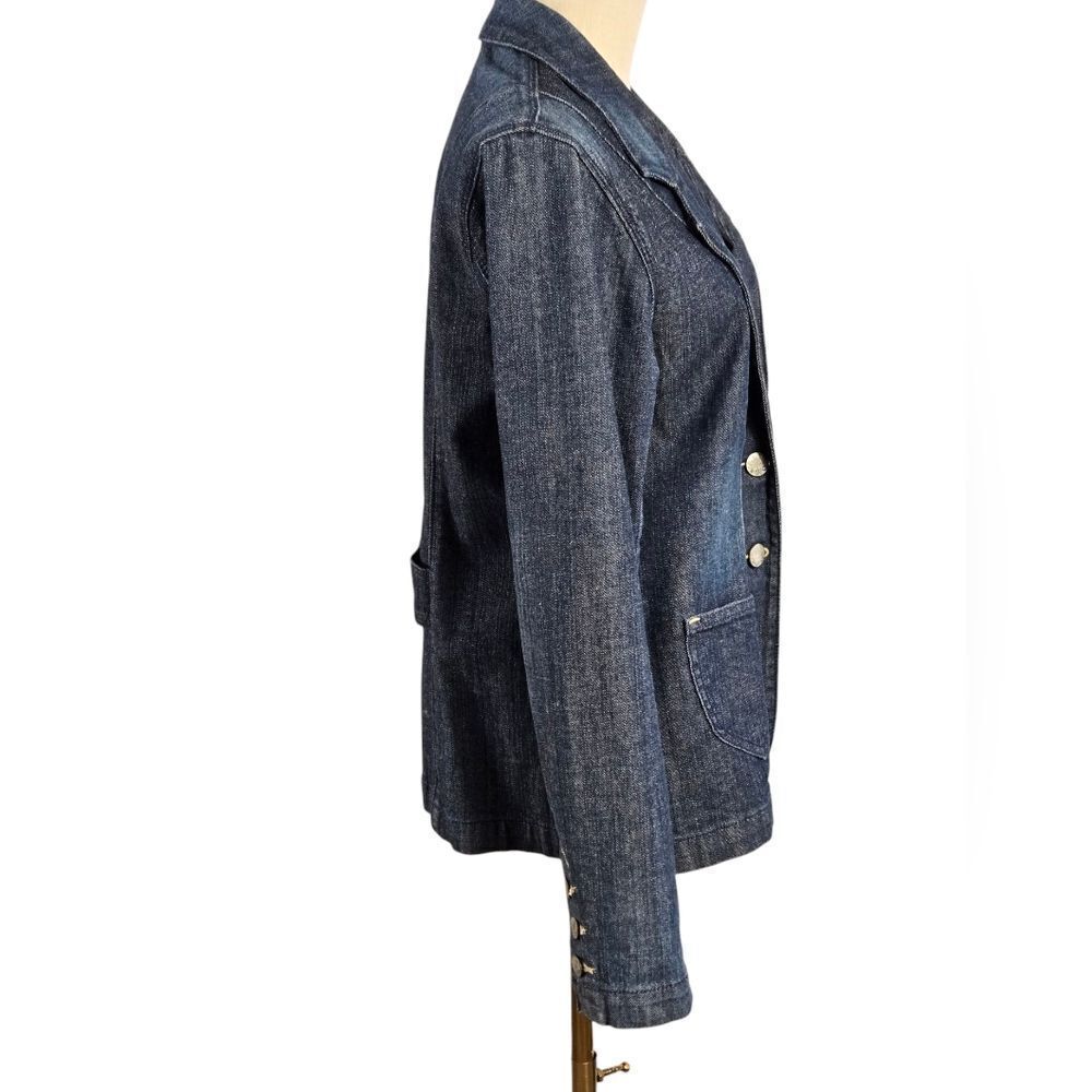 Levi's Dark Denim Blazer Jacket - Picture 3 of 7